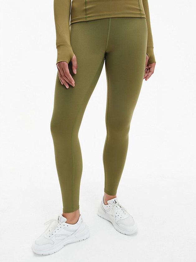 Calvin Klein USA Gym Womens Leggings Olive 2908175-VP